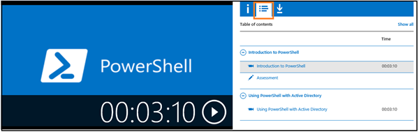 Title: The course player in MLX Studio, highlighting the Syllabus view.  - Description: The course player in MLX Studio, highlighting the Syllabus view. 